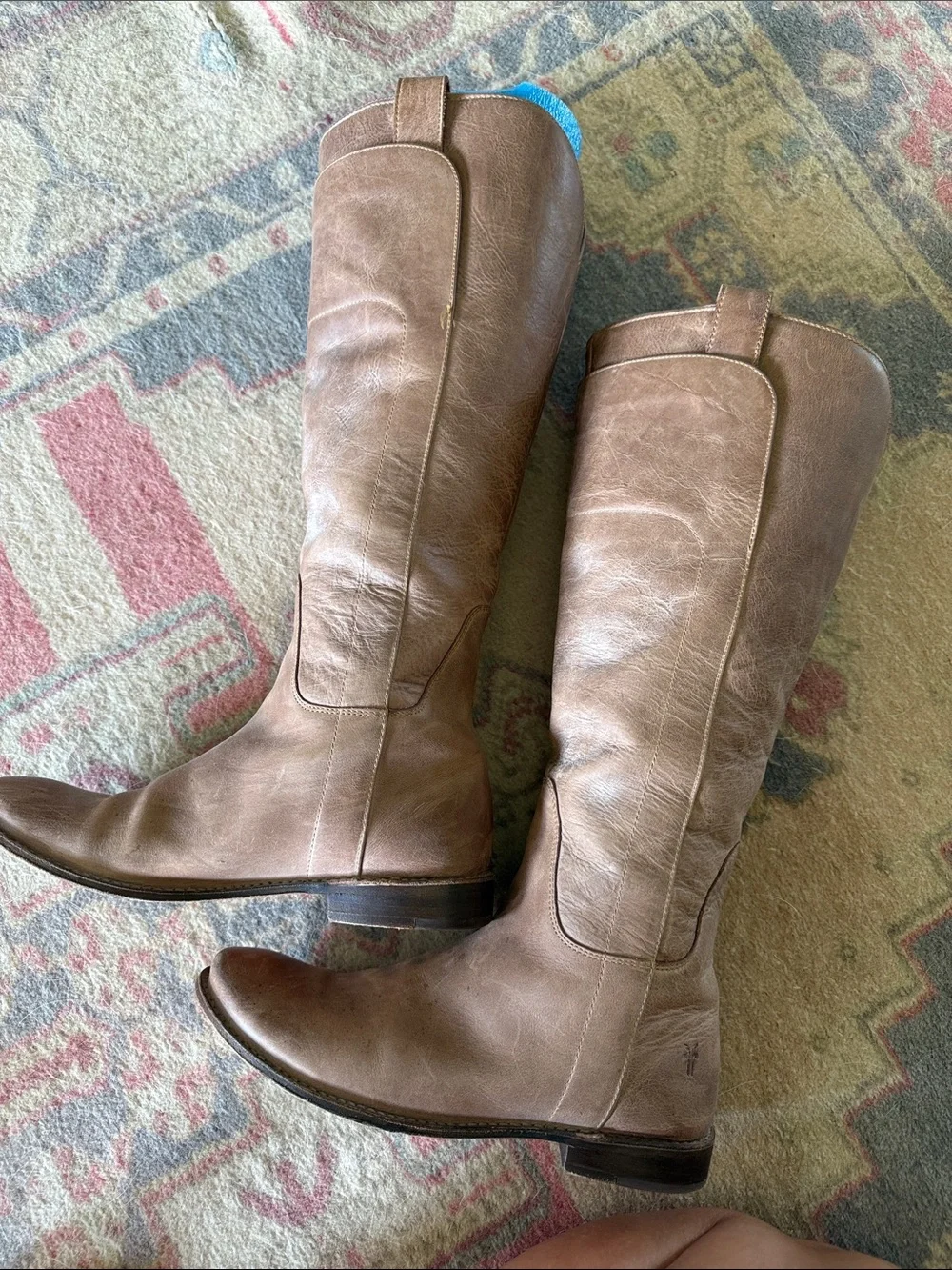Frye Paige Women's Tall Leather Over-the-Knee Boots in Light Brown